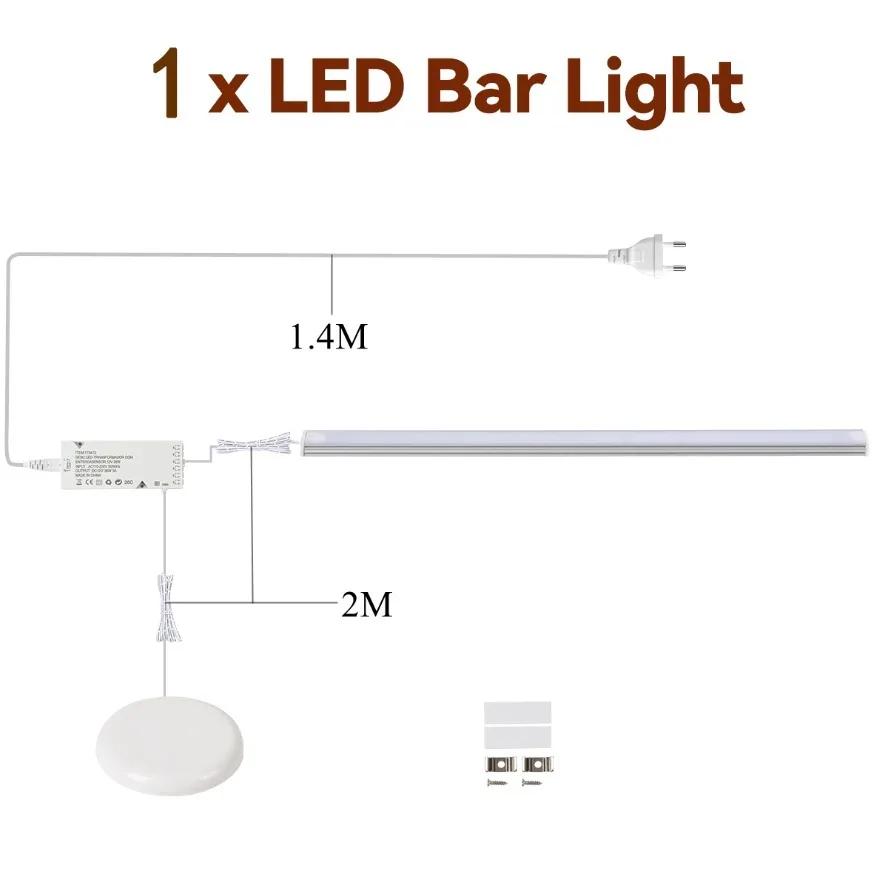 COB LED Strip Light for Under-Cabinet, Closet, Display Case, and Shelving; Dimmable Touch Sensor (Works Through Wood)