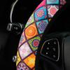 37-38cm Car Steering Wheel Covers Elastic Maple Leaf Pattern Anti-slip Universal Auto Interior Accessories Car Styling