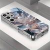 Transparent Floral Glossy Glass Shockproof Phone Cover Suitable for Samsung Galaxy S26 S25 S24 S23 S22 S21 and Other Models