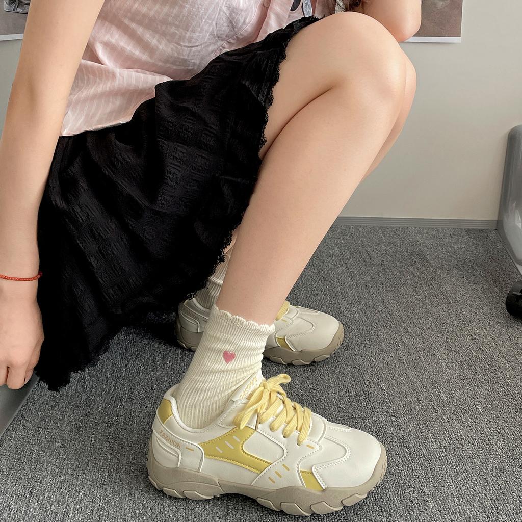 Queen Fan White Retro Platform Daddy Shoes Women's 2025 New Summer Skirt Premium German Training Shoes