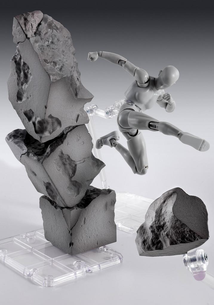 TAMASHII NATIONS Tamashii EFFECT Concrete Crash for approximately ABS painted figure effect parts S.H.Figuarts, 165mm,