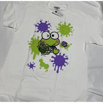 New, Discontinued, S, Splatoon 2, Sanrio Collaboration 100% Cotton T-shirt Mens Tees Top, Kerokerokeroppi