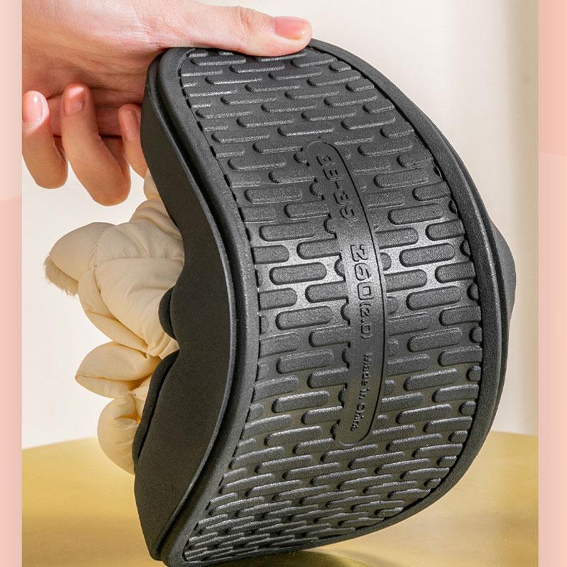 Fashion Crestar Plush Fur Slippers For Women Men Winter Fluffy Thick Bottom Cotton Slippers Indoor Cozy Warm Non-slip Furry Home Shoes