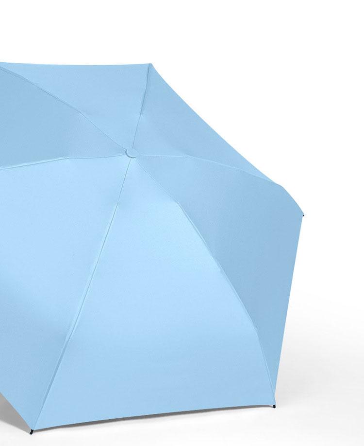 50% Off Macaron Capsule Umbrella: 6-Rib Sunshade & 8-Rib Folding Sunny/Rainy Day Umbrella with Black Glue Sun Protection.