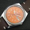 AUTOMATIC VINTAGE REFURBISHED SEIKO 5 6309A JAPAN MENS ORANGE WATCH a442578-1