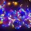 300LED 3x3 Metre Perde Telleri Işık USB 8 Modlu Peri Lambası Uzaktan Kumandalı
