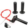 NIBBI Motocross Throttle Cable Handle Set Motorcycle 22mm 24cm Twists Handlebar Grips For Honda Yamaha Suzuki ATV Pikbike Moto