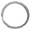 304 Stainless Steel Polished Cuban Chain Necklace: Fashionable Men's and Women's Six-Sided Titanium Clavicle Chain.
