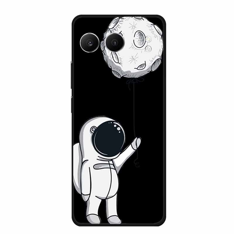 For OnePlus Nord 4 Back Cover Case Cute Cartoon Cat Black Silicone Soft Phone Cases For OnePlus Nord 4 Case Nord4 6.74" Capa Bag