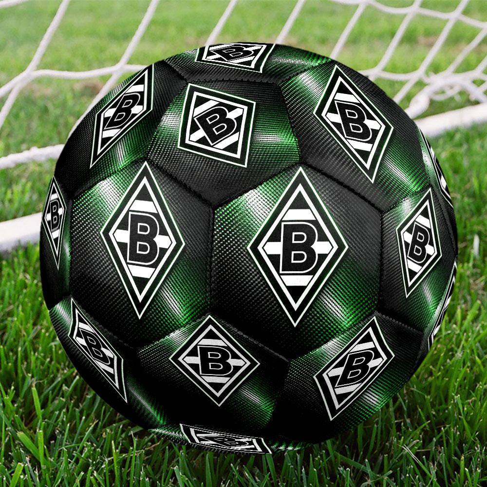Borussia Monchengladbach Print Size 5 Soccer Ball, Standard Match Football for Sports Game and Team Practice, Ideal Gift for Soccer Fans