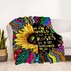 Sunflower Blanket Soft & Cozy Suitable for Bedding Livingroom Seaside Four Seasons Universal Stylish Decor Gifts For Family Or Friends