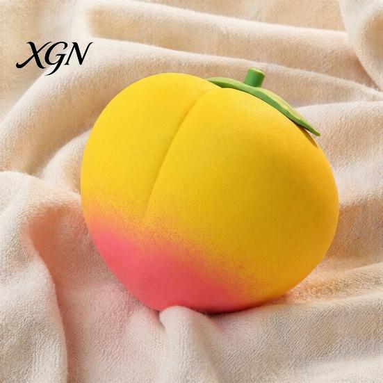 Anxiety Relief Toy Giant Peach Stress Toy, Realistic Large Squeeze TPR Ball Simulated Fruit Sensory Desk for Adults & Kids