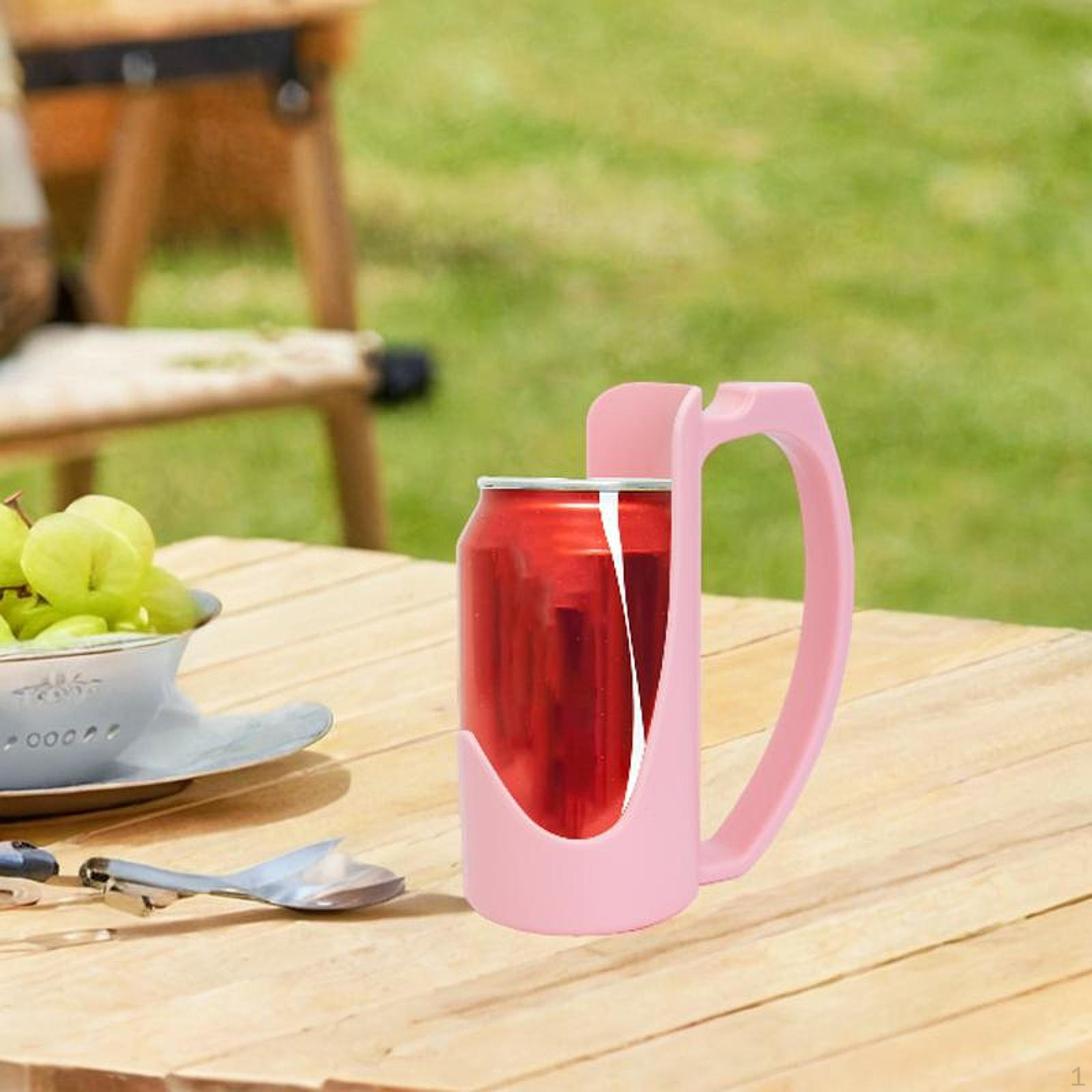 

Can Holder with Grip, Fun Gift for Beverages, Ideal Energy Drinks рожевий