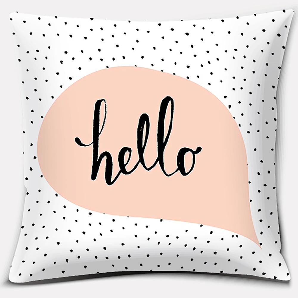 Nordic Modern Pink Series Pillow Gift Home Office Decoration Pillow Bedroom Sofa Car Cushion Cover (45Cm * 45Cm)