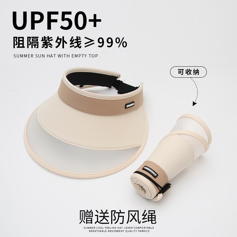

Sunscreen hat can be stored in summer, women s outdoor cycling anti-ultraviolet sunshade, empty top hat plus big brim sun hat. Adjustable
