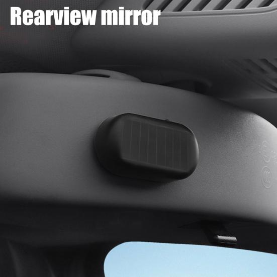 Car Interior Lights Solar Anti-Theft Warning Light Rechargeable Energy-Saving Car Snow Removal Device for SUV Sedan Off-Road