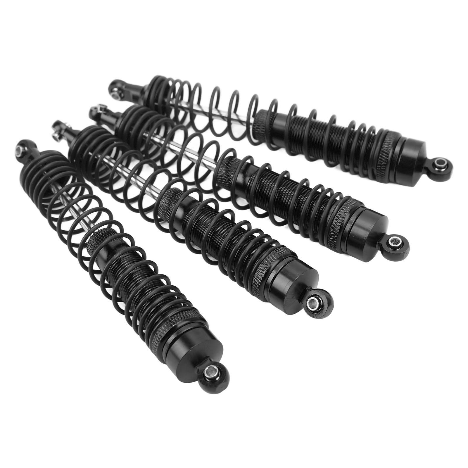 

4PCS RC Front and Rear Shock Absorber Aluminium Alloy RC Shock Damper Set for LOSI 1 8 Black чорний