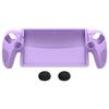 Protective cover case for PlayVital PS with 3D stud design for improved grip and stick compatible thumb grip cap Portal, anti-slip [Mauve Purple]