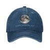 Artemis II Copy Moon Joy Minimal Full Moon Unstructured Baseball Caps Distressed Cotton Space Snapback Unisex Women Adjustable Hats