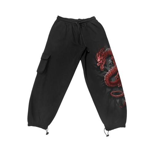 Spiral Direct Unisex Adult Oriental Dragon Cargo Jogging Bottoms