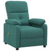 Foldable Massage Armchair, Dark Green, Upholstered In Fabric