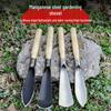 Compact Iron Garden Shovel for Digging, Planting, and Harvesting Vegetables and Flowers