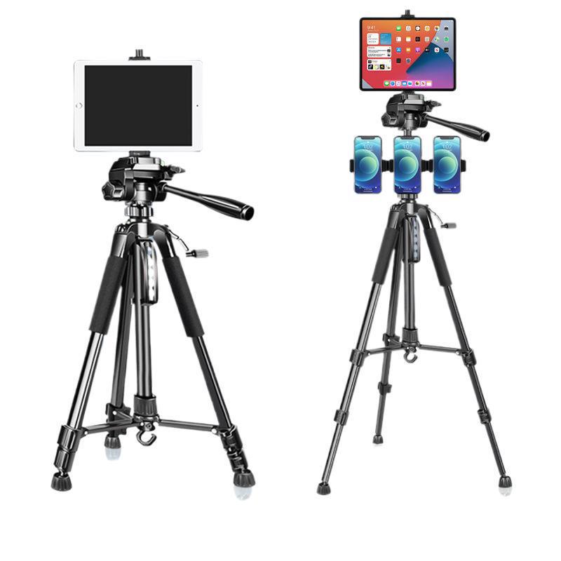 Adjustable Dual Phone Tablet Stand Tripod for Professional Outdoor Use
