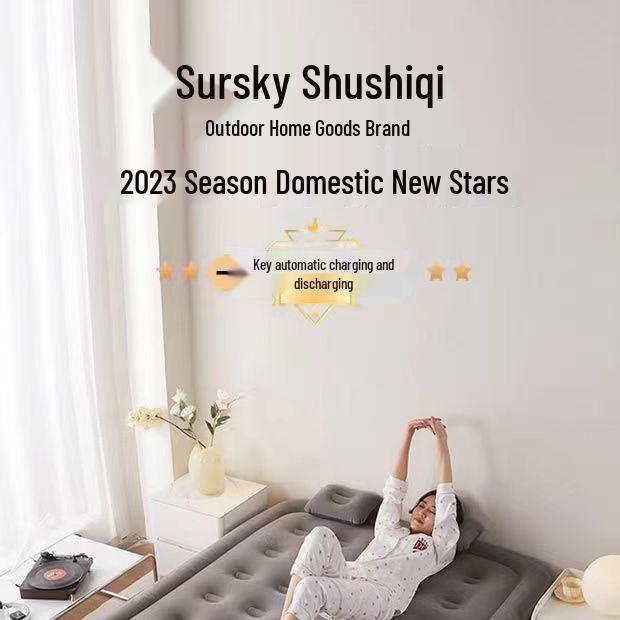 Thickened Fully Automatic Inflatable Camping Mattress - Double & Single Person Use