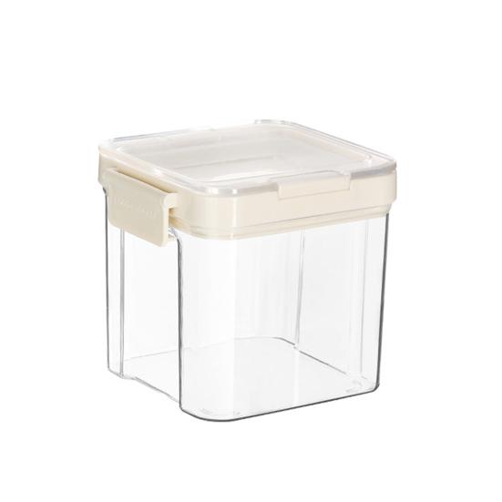 Vzduchotěsná nádoba na potraviny s víkem Plastová Stohovatelná Průhledná Organizér do spíže na Cereálie Svačinu Mouku Cukr Kávu Špagety