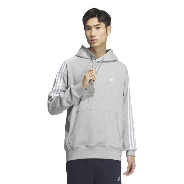 Adidas Unisex Daily Spring Fall Loose Fit Hoodie Jf3984 Essential+ 3s Pullover Hoodie