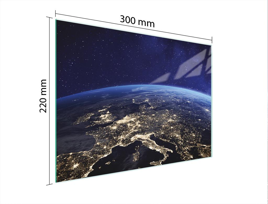 SZKLANA DESKA DO KROEJNIA 30x22 ZIEMIA