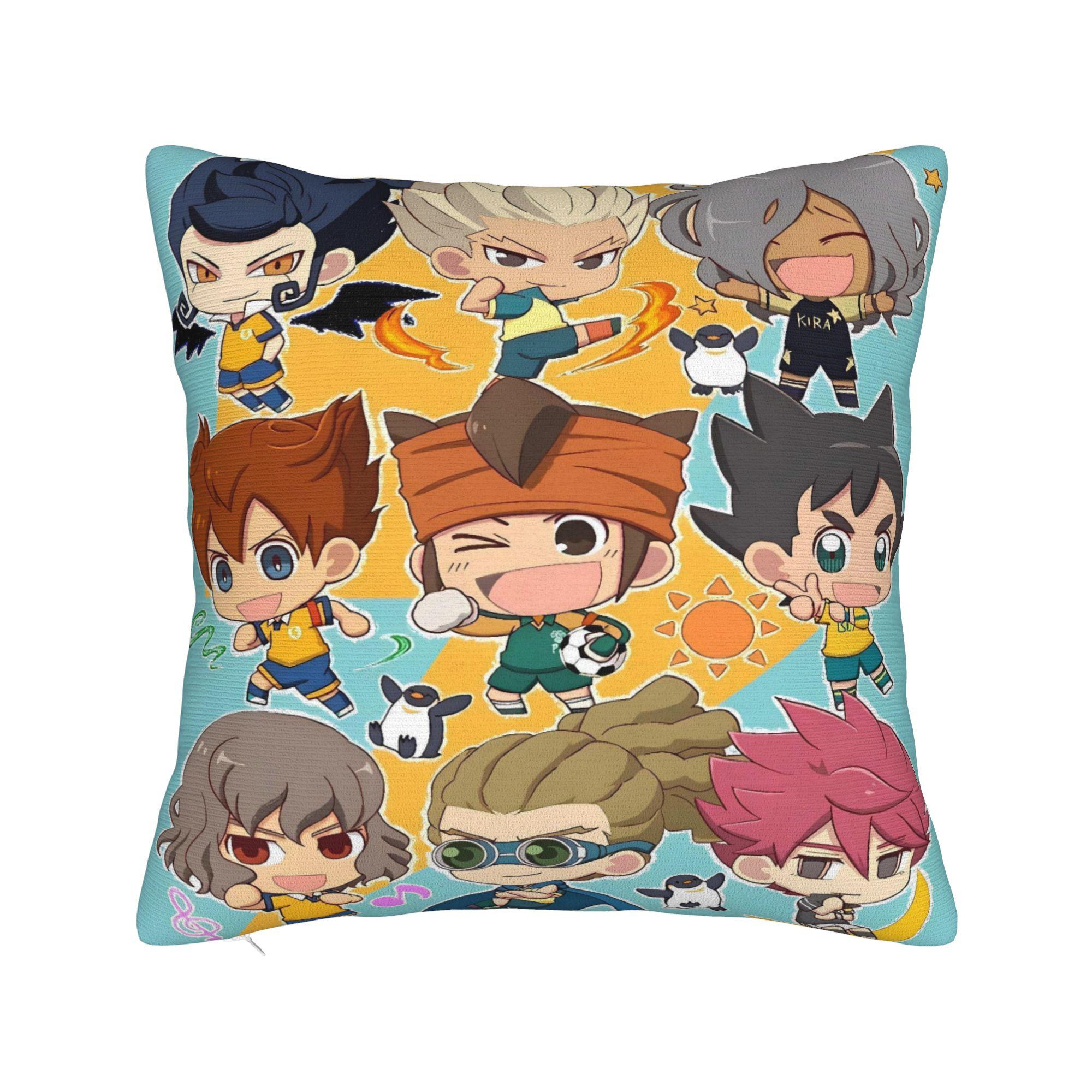 

Anime Axel Blaze Inazuma Eleven Pillow Cover Soft Cushion Cover Morden Pillow Case For Sofa Car Home Decor 12x12Inch