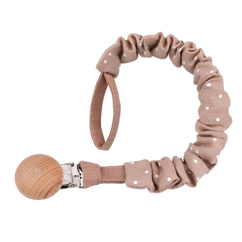 Baby Infant Cotton Pacifier Clip for Newborn Teething Soother Chew Dummy Chains