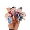 6Pcs Interactive Educational Early Education Toys Cloth Velvet Puppets Toys  Stocking Stuffers