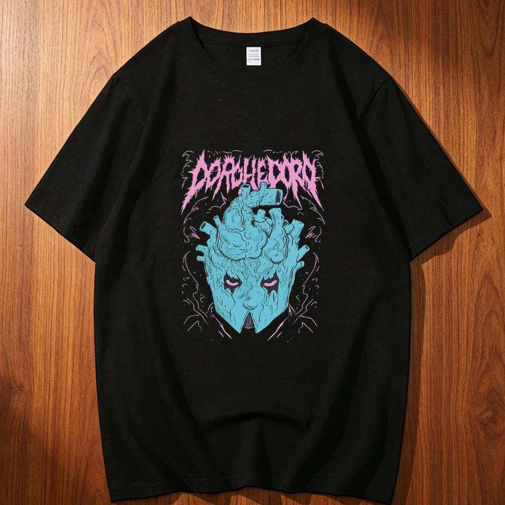 Dorohedoro Cotton Tshirt Teen Harajuku Pop Culture Aesthetic Graphic Breathable Colorful University Graphic Korean Clothes