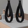 2 Stück Pilates Doppel-Schlaufenband Riemenbandagen Weiches Fleecefutter Reformer