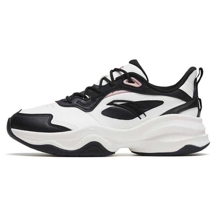 

New Anta Abrasion Resistant Breathable Low top Training Shoes Women s Black White 122317756-3 36