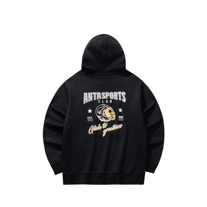 Anta Casual Loose Fit Versatile Hooded Comfortable Fashionable Simple Sweatshirt Unisex Tops 152548706N-3