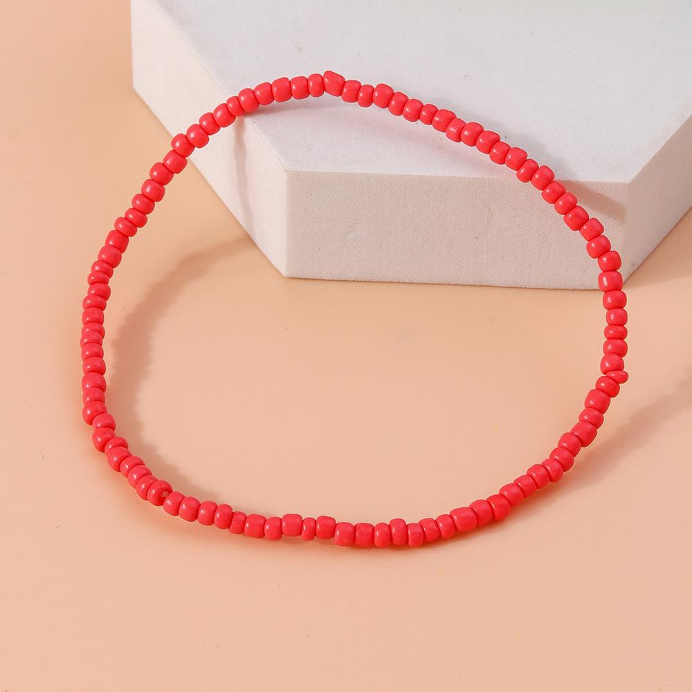 Bohemian Handmade Colorful Beads Anklet Summer Beach Beaded Ankle Bracelet Women Girls Holiday Jewelry Gifts