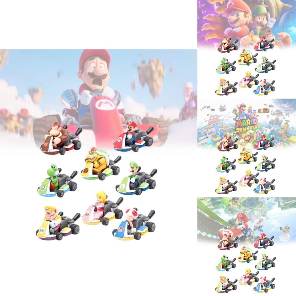 Super Mario Bros Pvc Action Figure Set With Mario Luigi Yoshi For Collectors Special Characters Included