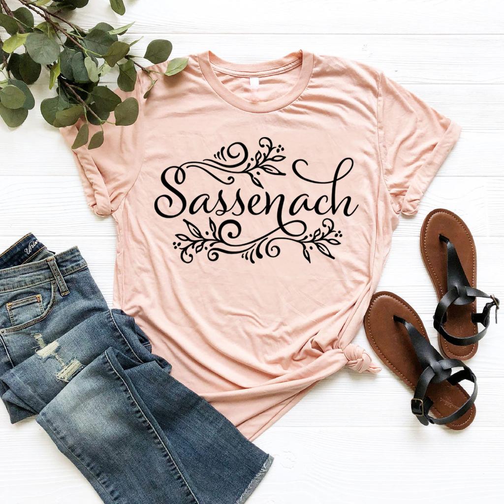 Sassenach Shirt Outlander Book Series T-Shirt Claire Jamie Fraser Shirts Outlander Tv Shows Inspired Tee Short Sleeve Tops