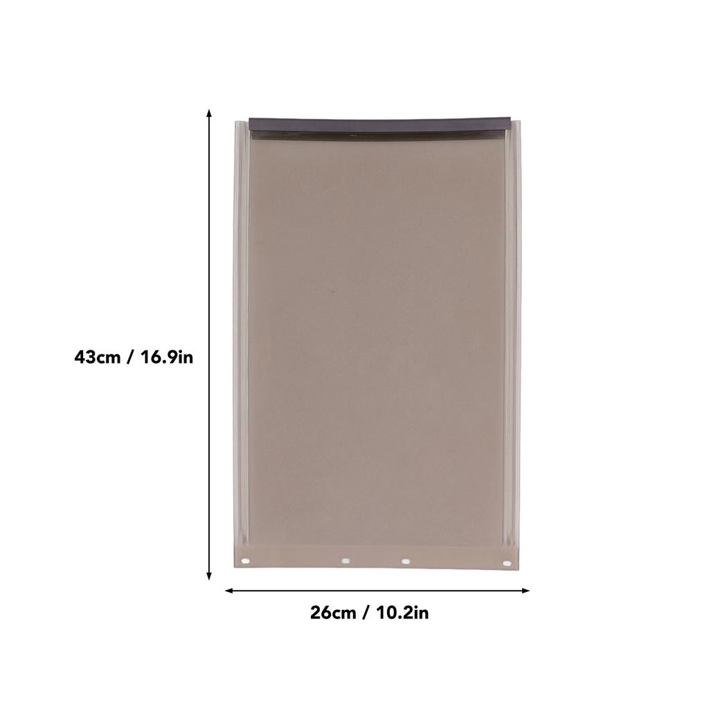 Dog Door Flap TPU Weather Resistant Flexible Replacement Pet Door Flap for Aluminum Glass Plastic Pet Door Accessory