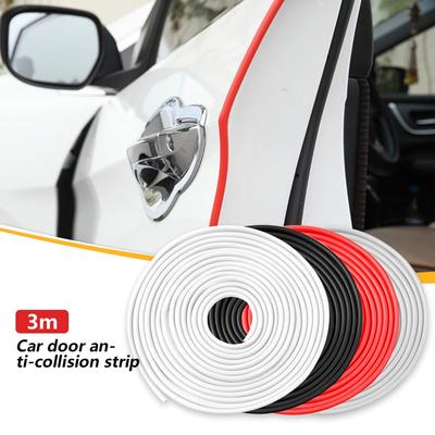 5M Transparent Car Door Edge PVC Scratch Protector Strips Car Anti-collision Sealing Strip Door Anti-scratch Transparent Strip