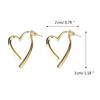 Stylish Heart Shaped Earrings Alloy Material Ear Studs Heart Ear Pendant Trendy Dangle Earring for Fashion Forward Women