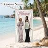 Pinkpantheress Custom Name Printed Beach Towel Personalized Soft Towel For Swimming Beach Travel