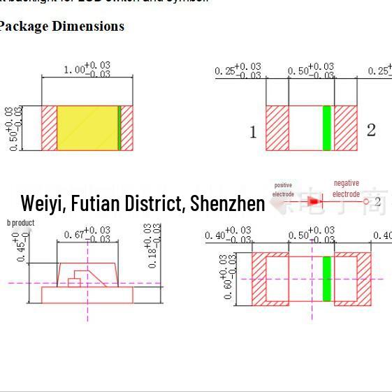 High Brightness 0402 SMD LED Blue Light Diode - Compact Size