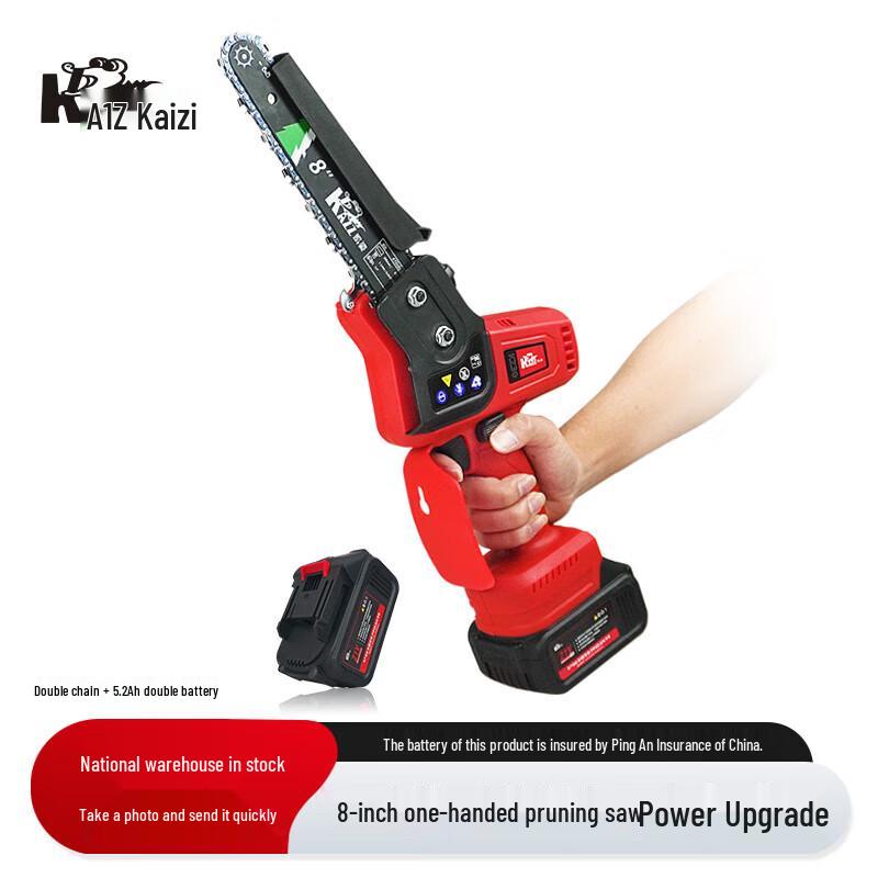 

KAZZ KZ30 8-inch Cordless Electric Chainsaw CN plug (adapter included)
