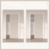 Door Curtain Pleated Door Curtain Folding Door Curtains Accordion for Bedroom Curtain Partitions, Wardrobes, Shoe Cabinets Etc