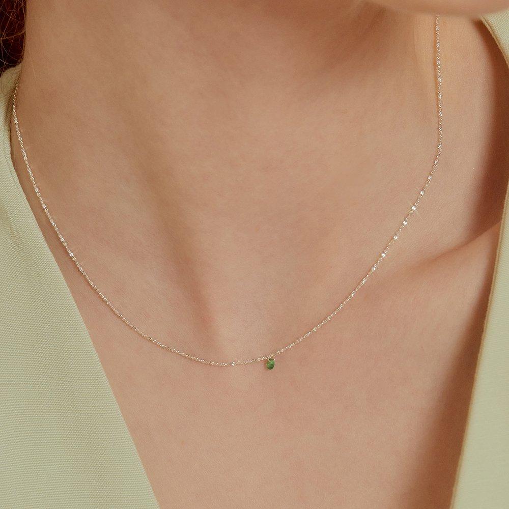 Tatiana (92,5 Silber) Kleine kubische Silberkette Nz2006