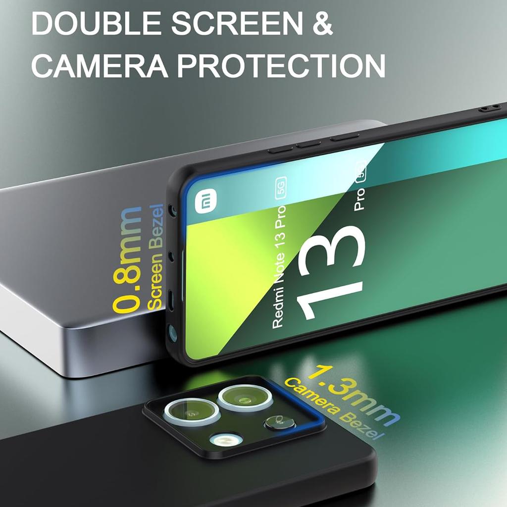 Capa macia de silicone líquido luxuosa para XiaoMi RedMi 13C Note 13 Pro Plus 5G 4G Versão global macia capa traseira completa Fashion Note13 Note13Pro +